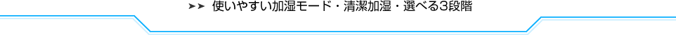 お肌にうれしいパワフル加湿
