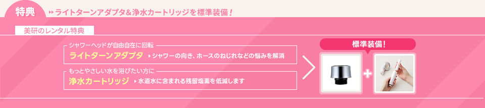 美研のレンタル特典